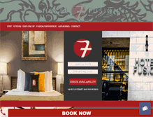 Tablet Screenshot of hotelfusionsf.com